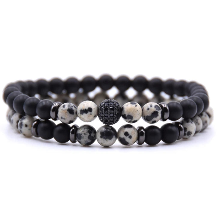 6 mm Natural Stone Bead Bracelet, view 10