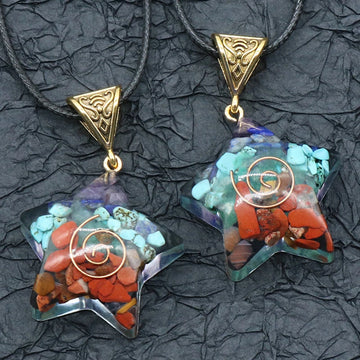 Seven Chakra Crystal Pendant Necklace, view 2
