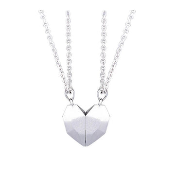 Minimalist Lovers Matching Friendship Heart Necklace supplier gallery image 5