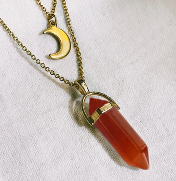 Moon Hexagonal Column Necklace supplier gallery image 13