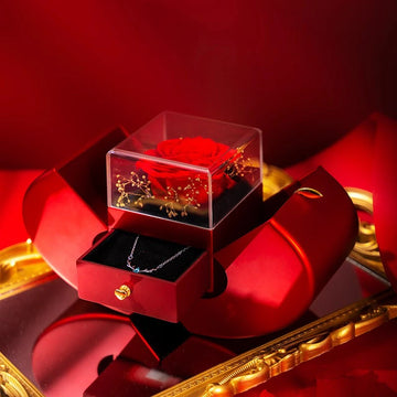 Eternal Rose Gift Box with Love Necklace, view 5