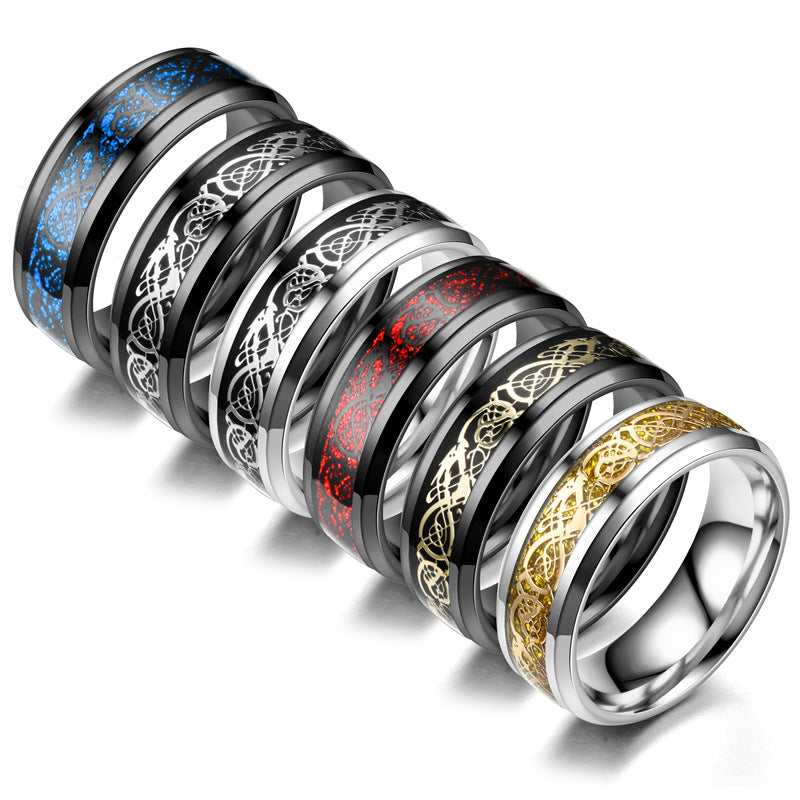 Supplier listing photo for Dragon Pattern Band Ring