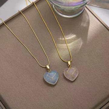 Moonstone Cartoon Princess Love Girl Necklace supplier gallery image 6