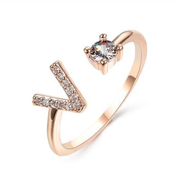 Design Adjustable Initial Letter Elegant Ring supplier gallery image 63
