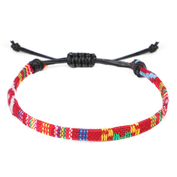 Hand Woven Rainbow Color Anklet Bracelet supplier gallery image 23