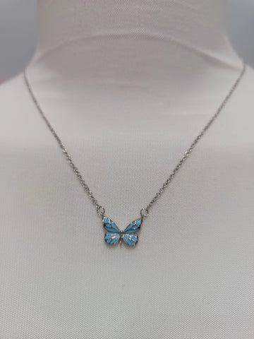 Blue Luminous Butterfly Glow Dark Necklace supplier gallery image 17