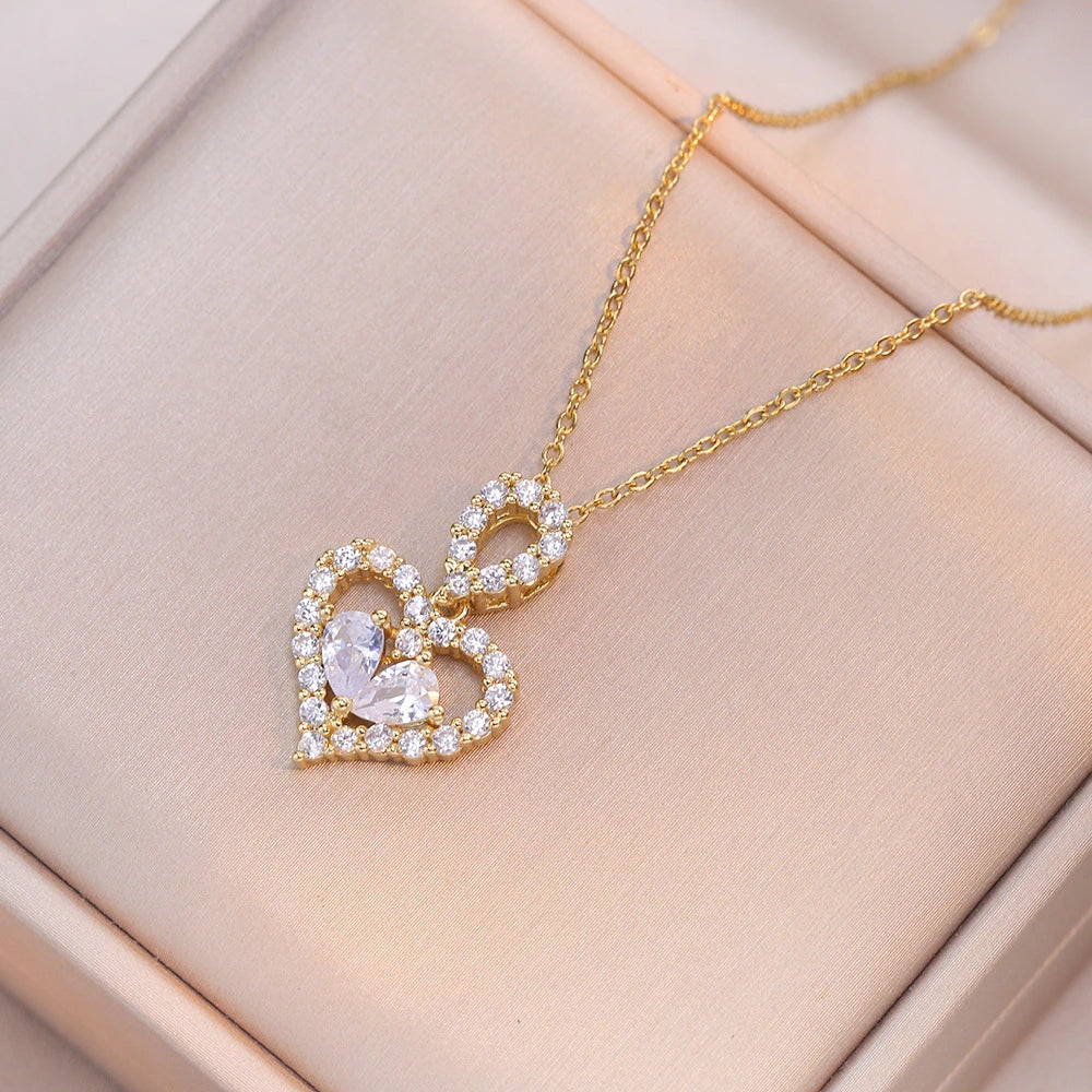 Exquisite Heart Party Necklace supplier gallery image 4