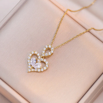 Exquisite Heart Party Necklace supplier gallery image 4