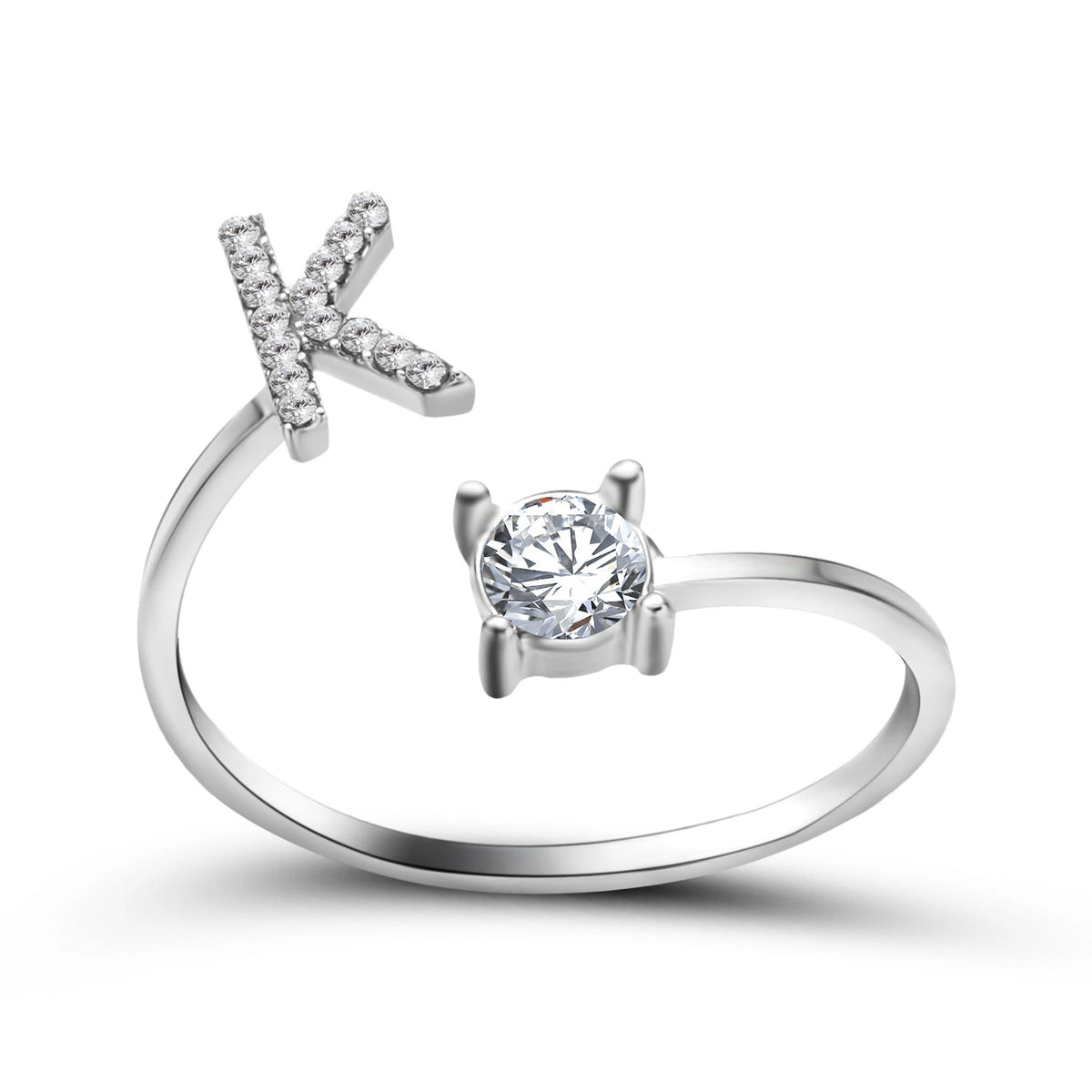 Design Adjustable Initial Letter Elegant Ring supplier gallery image 36
