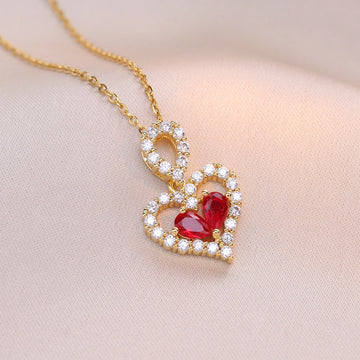 Exquisite Heart Party Necklace supplier gallery image 6