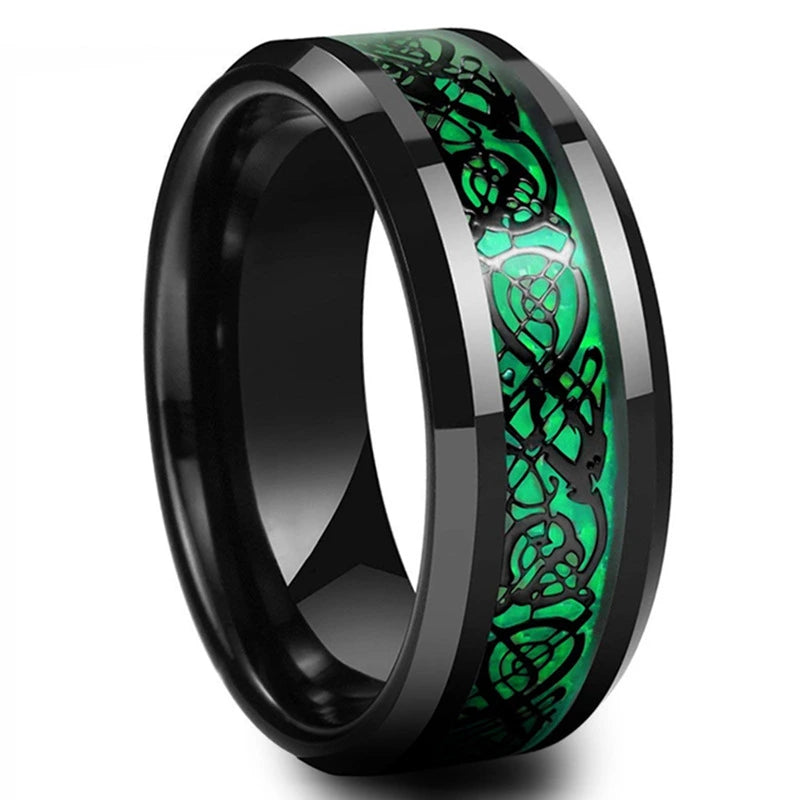Dragon Pattern Band Ring supplier gallery image 9