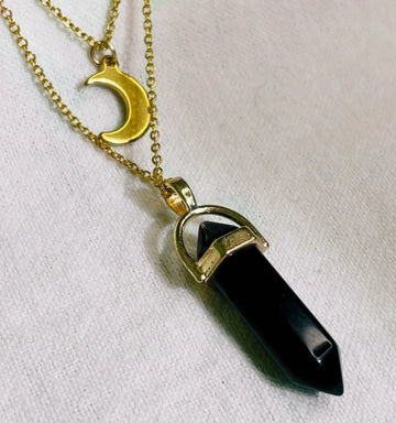 Moon Hexagonal Column Necklace supplier gallery image 8