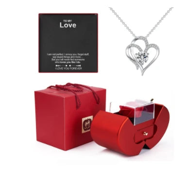 Eternal Rose Gift Box with Love Necklace, view 27