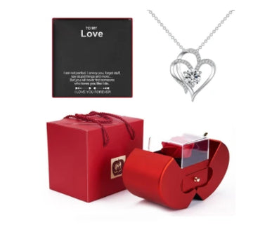 Eternal Rose Gift Box with Love Necklace, view 27