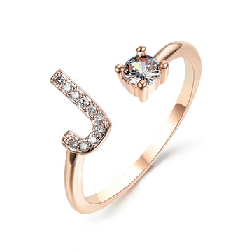 Design Adjustable Initial Letter Elegant Ring supplier gallery image 56