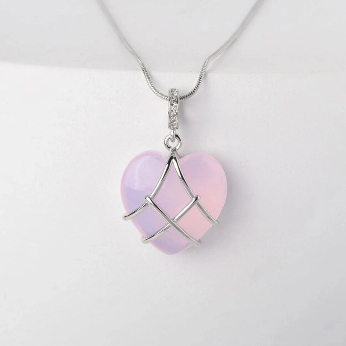 Moonstone Cartoon Princess Love Girl Necklace supplier gallery image 7