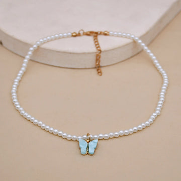 Elegant White Pearl Choker Small Necklace supplier gallery image 10
