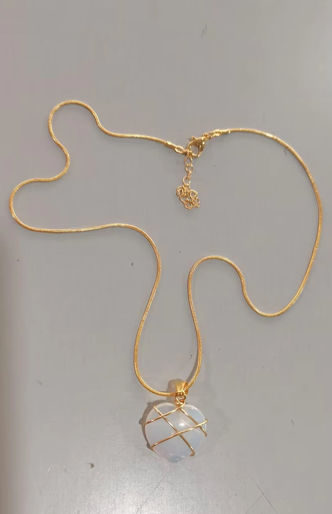 Moonstone Cartoon Princess Love Girl Necklace supplier gallery image 16