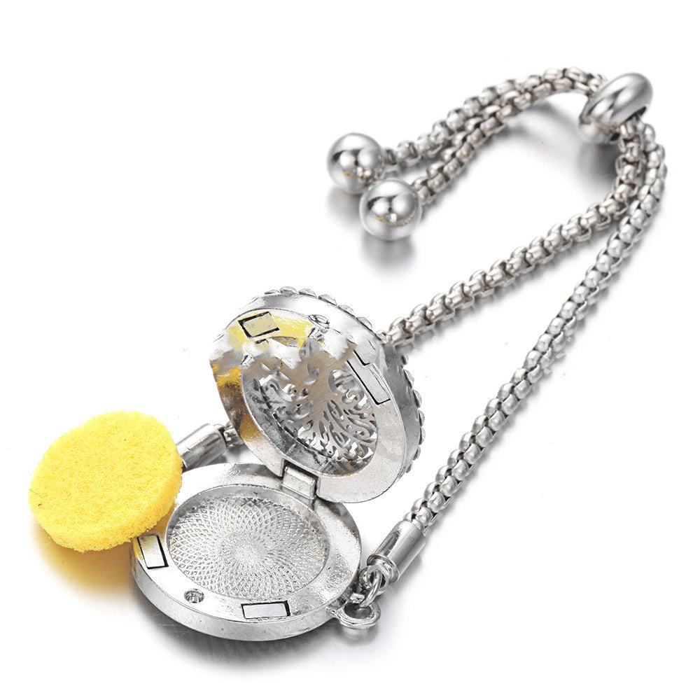Hollow Adjustable Aromatherapy Bracelet supplier gallery image 11