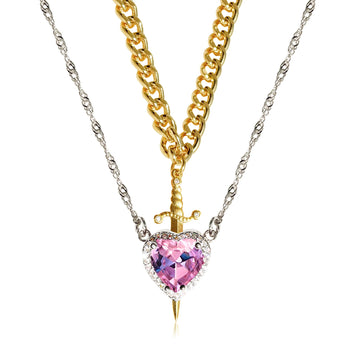 Gothic One Arrow Through Heart Necklace supplier gallery image 19