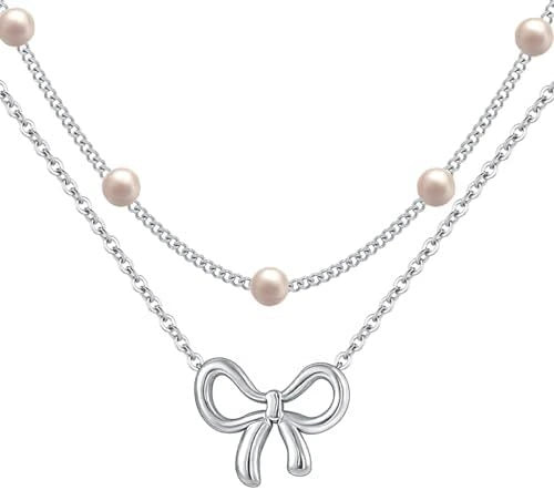 Pearl Double Layer Choker Gold Necklace supplier gallery image 8