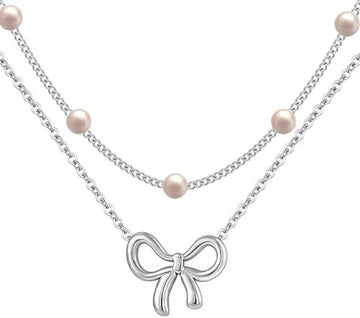 Pearl Double Layer Choker Gold Necklace supplier gallery image 8