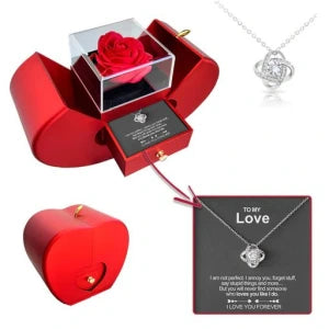 Eternal Rose Gift Box with Love Necklace, view 17