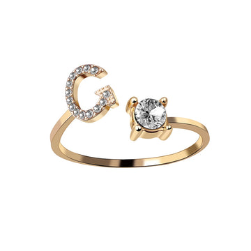 Design Adjustable Initial Letter Elegant Ring supplier gallery image 79
