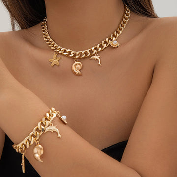 Creative Boho Conch Dolphin Starfish Bracelet supplier gallery image 3