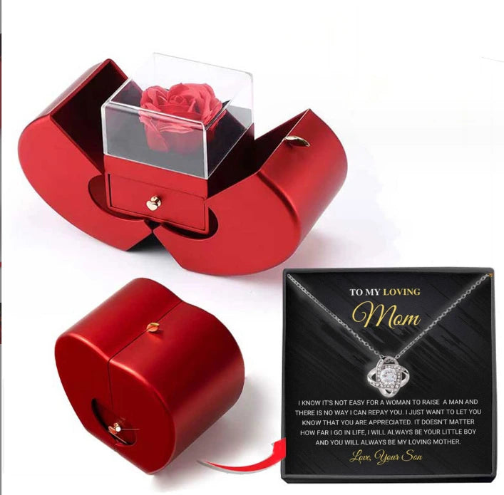 Eternal Rose Gift Box with Love Necklace, view 23