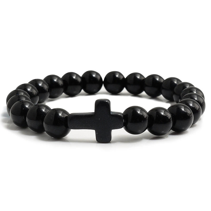 Blue Turquoise Cross Bracelet supplier gallery image 6