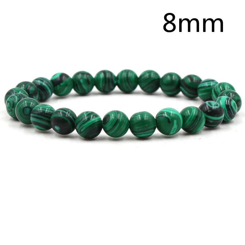 Classic Black Matte Green Malachite Bracelet supplier gallery image 15