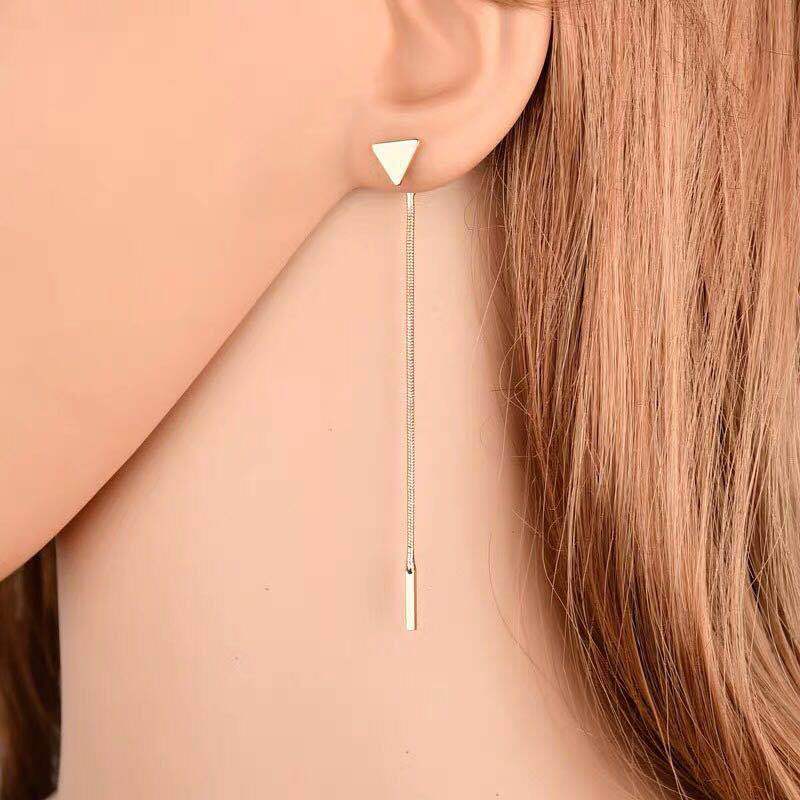 Triangle Fringe Tassel Earrings supplier gallery image 2