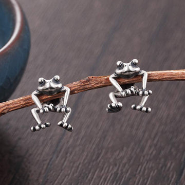 Cute Frog Funny Animal Stud Earrings supplier gallery image 2