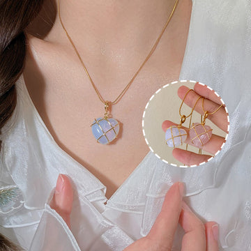 Moonstone Cartoon Princess Love Girl Necklace supplier gallery image 2