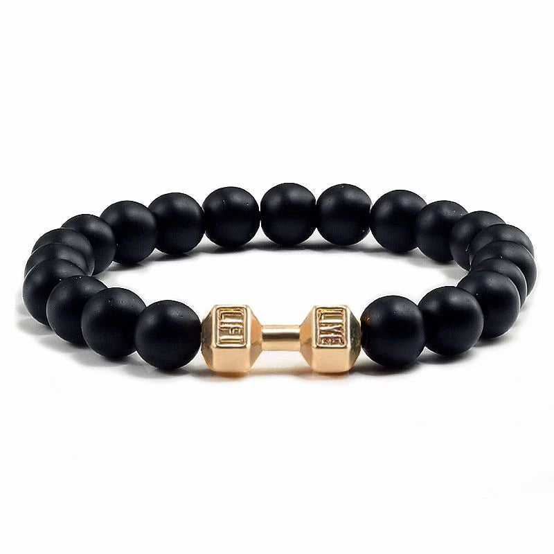 Natural Volcanic Stone Beads Black Bracelet supplier gallery image 10