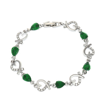 Hollow Love Rhinestones Heart Shaped Bracelet supplier gallery image 13