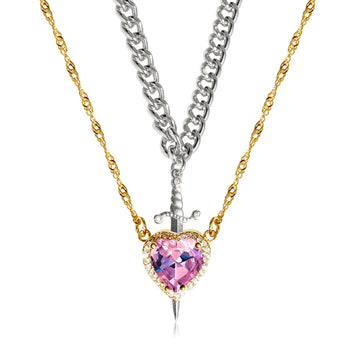 Gothic One Arrow Through Heart Necklace supplier gallery image 18
