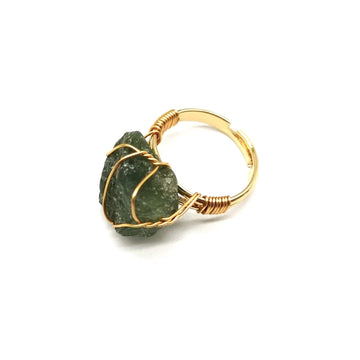 Personality Hand Wrapped Rough Stone Ring supplier gallery image 10