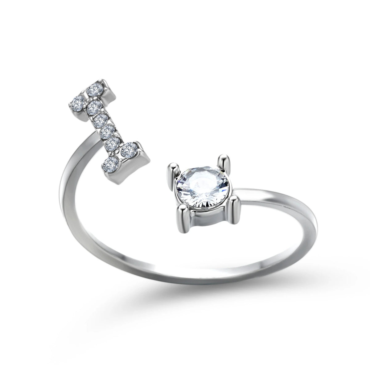 Design Adjustable Initial Letter Elegant Ring supplier gallery image 34