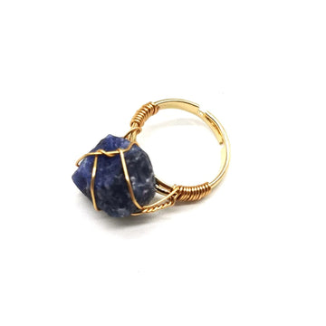 Personality Hand Wrapped Rough Stone Ring supplier gallery image 13