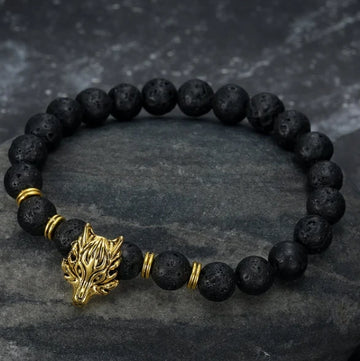 Asgard Crafted Grey Wolf Head Bracelet supplier gallery image 4