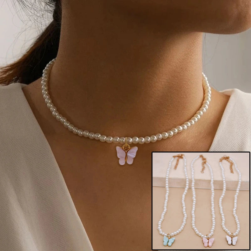 Elegant White Pearl Choker Small Necklace supplier gallery image 3