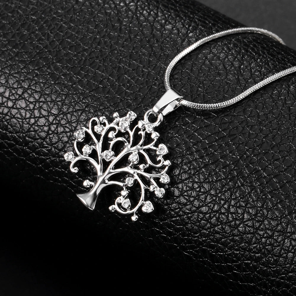Big Tree Life Drilling CZ Necklace supplier gallery image 5