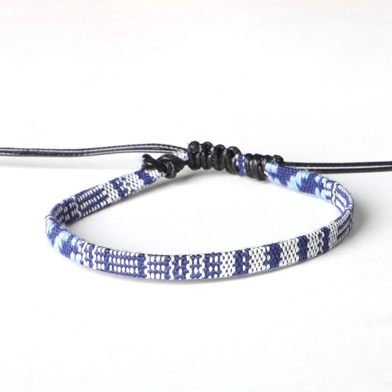 Hand Woven Rainbow Color Anklet Bracelet supplier gallery image 8