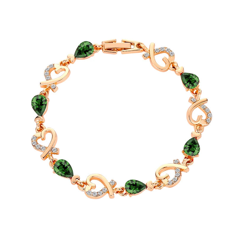 Hollow Love Rhinestones Heart Shaped Bracelet supplier gallery image 8