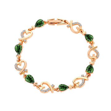 Hollow Love Rhinestones Heart Shaped Bracelet supplier gallery image 8