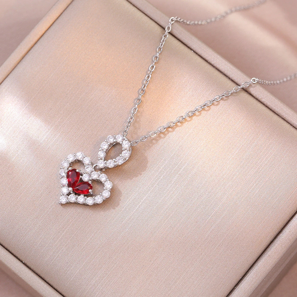 Exquisite Heart Party Necklace supplier gallery image 7