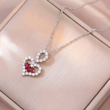 Exquisite Heart Party Necklace supplier gallery image 7