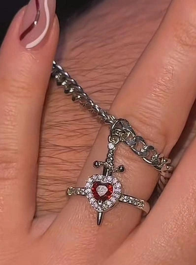 Gothic One Arrow Through Heart Necklace supplier gallery image 20